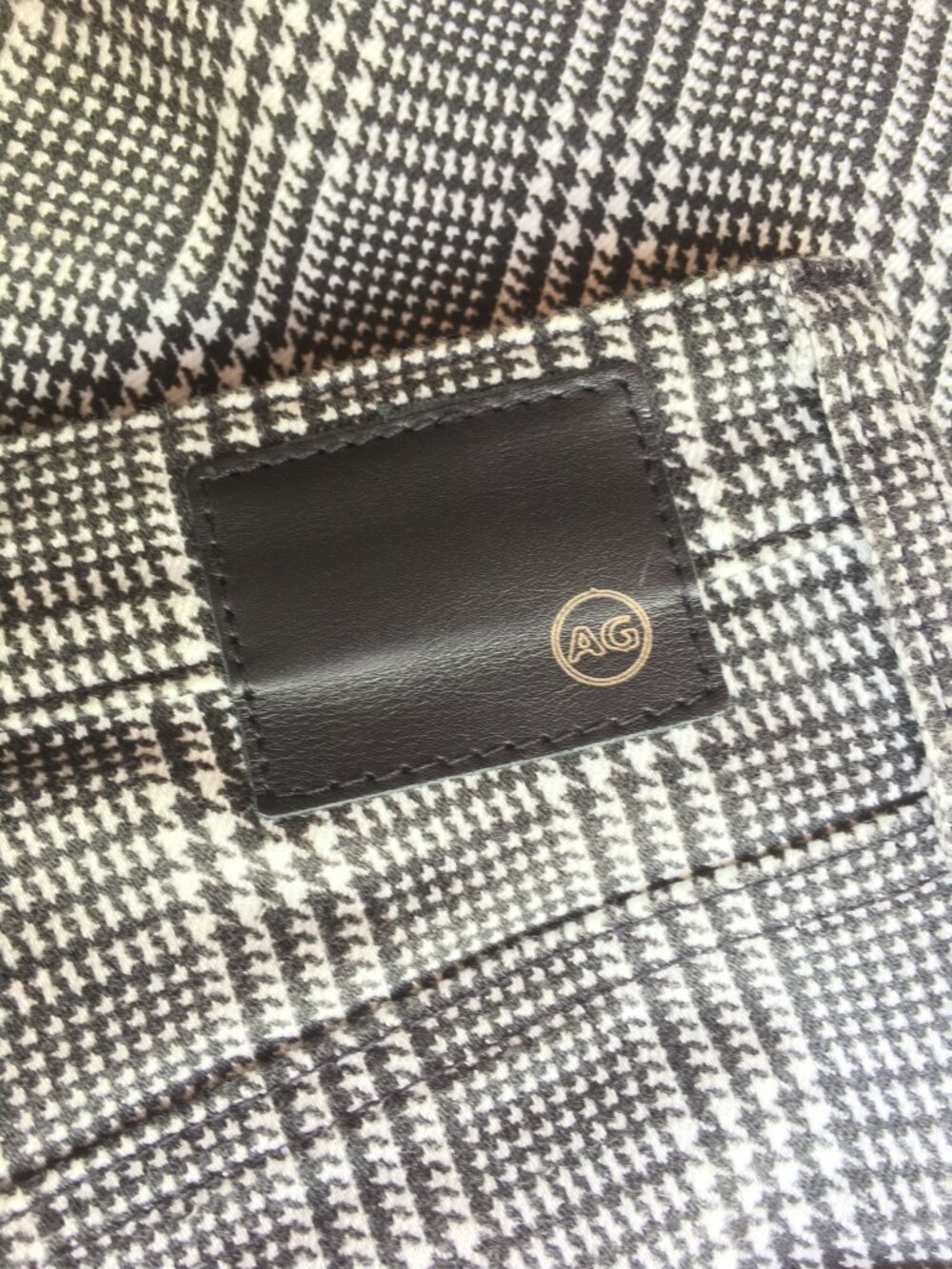 Ag Adriano Goldschmied size 27 the etta boundless hounds tooth plaid - Picture 5 of 5